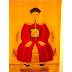 CHINESE SCROLL OF A MAN #1697316