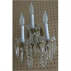 Pair of Crystal Sconces Wall Lights #1697326