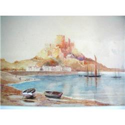 ANGLO~IRISH  WATERCOLOR/SIGNED/DATED 1911 #1697361