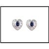 Image 1 : HEART SAPPHIRE AND BAGUETTE DIAMOND #1697376