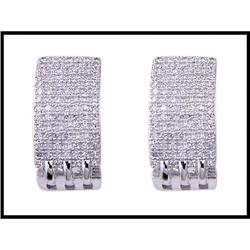 190 DIAMONDS IN WHITE GOLD EARRINGS WERE $1500.#1697384