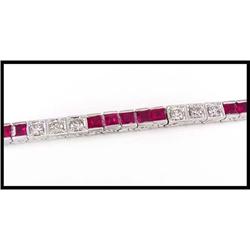 Ruby Diamond Line Bracelet(was $6000) #1697397