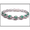 Image 1 : ELEGANT EMERALD DIAMOND BRACELET (was $7400.) #1697408