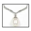 Image 1 : AA QUALITY CULTURED PEARL DIAMOND NECKLACE(was #1697417