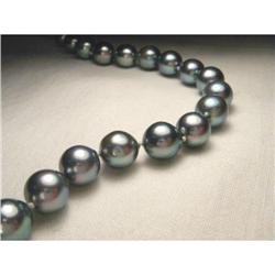 14K WG Gold 8 mm Cultured Akoya Pearl Necklace #1697462