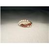 Image 1 : Unique Estate 14K YG Gold Seed Pearl Ruby Ring #1697465