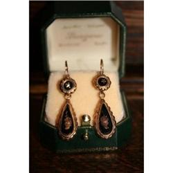 antique victorian golden ear pendants  #1697478