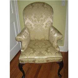 QUEEN ANNE STYLE UPHOLSTERED ARMCHAIR #1697499