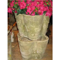 PR ART DECO SANDSTONE PLANTERS #1697503
