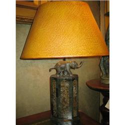 BRONZED ELEPHANT LAMP #1697504