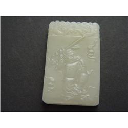 Chinese carved  jade  Pendant #1697515