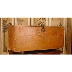 Small Coin Chest of Finely Aged Korean Pine #1697549