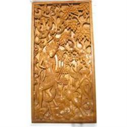 Fabulous 3D Teak Indian Carving c1940 #1697577