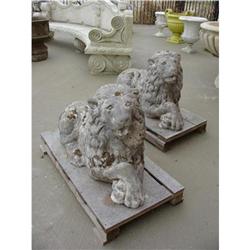 French Pair of Antique Lions~70 years old #1697677