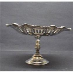 VICTORIAN  SILVERPLATED PEDESTAL COMPORT #1711692