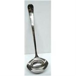 ANTIQUE LARGE SILVER PLATE*LADLE #1711699