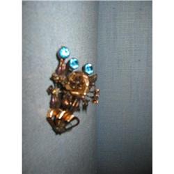 Hobe Vintage brooche floral bouquet 14k #1711744