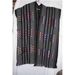 Vintage Hand Woven Poncho Chiapas Mex #1711749