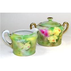 Royal Bayreuth ROSES Sugar and Creamer Set #1711890