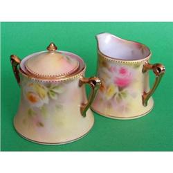 Royal Bayreuth Yellow Floral Sugar Creamer Set #1711892
