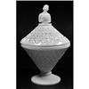 Image 1 : Milk Glass LILLIAN VII Powder Jar #1711951