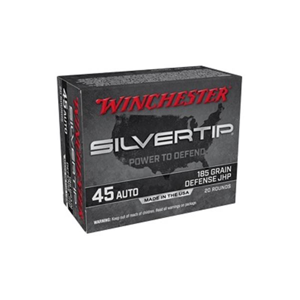WIN SILVERTIP 45ACP 185GR HP - 20 Rds
