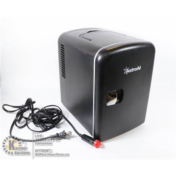 ASTRO AI COMPACT HOT COLD MINI FRIDGE, 12 V DC OR