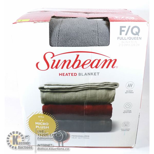 SUNBEAM FULL / QUEEN SIZE HEATED BLANKET