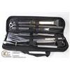 Image 1 : 9PC STAINLESS BBQ TOOL SET WITH HANDY CARRY CASE