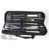 Image 1 : 9PC STAINLESS BBQ TOOL SET WITH HANDY CARRY CASE