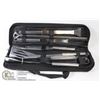 Image 1 : 9PC STAINLESS BBQ TOOL SET WITH HANDY CARRY CASE