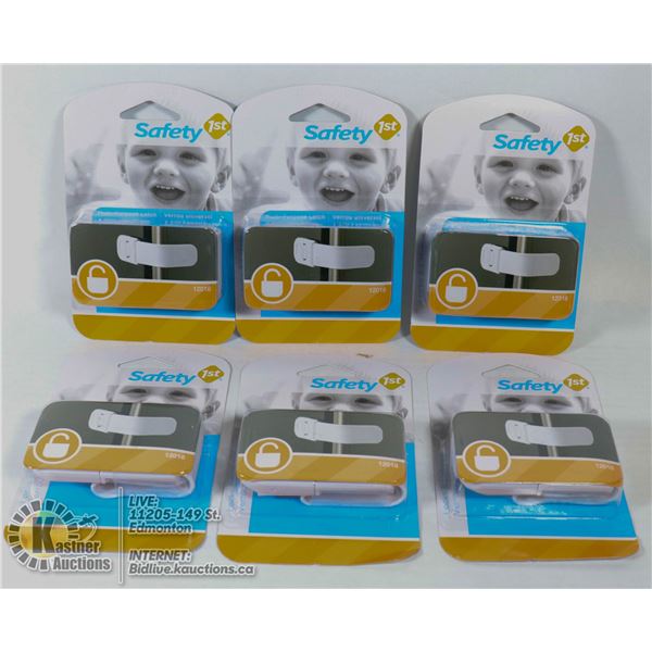 NEW CASE OF 6 SAFETY 1ST  MULTI-PURPOSE LATCH