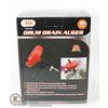 Image 1 : NEW 1/4" X 16' DRUM DRAIN AUGER