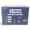 Image 1 : 9PK OF AMBER SPRAY GLASS SPRAY BOTTLES