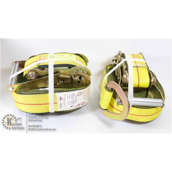 PAIR OF HEAVY DUTY CMS TIE DOWNS, CAPACITY 11,000