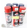 Image 1 : LOT OF 6 AEROSOL PAINTS RED AND BLUE