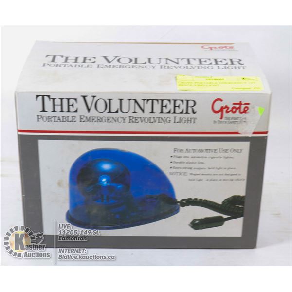 GROTE PORTABLE EMERGENCY 12V REVOLVING LIGHT
