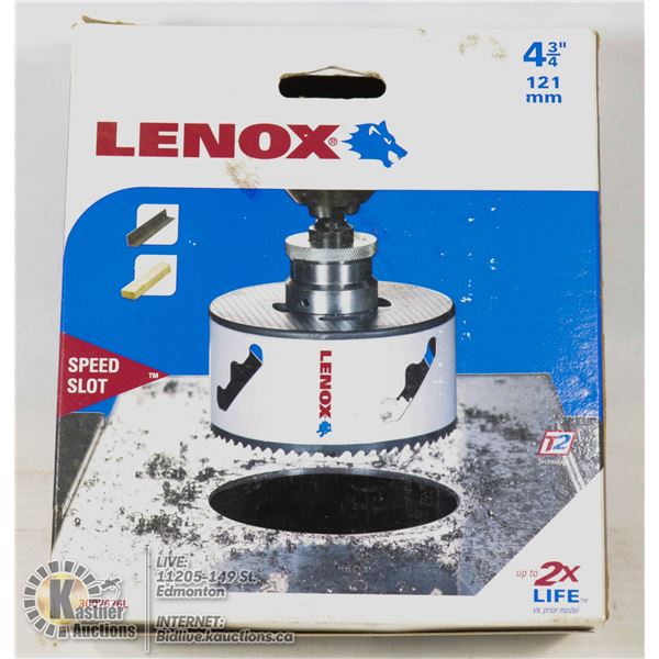 LENOX 4-3/4 INCH HOLE SAW BIT