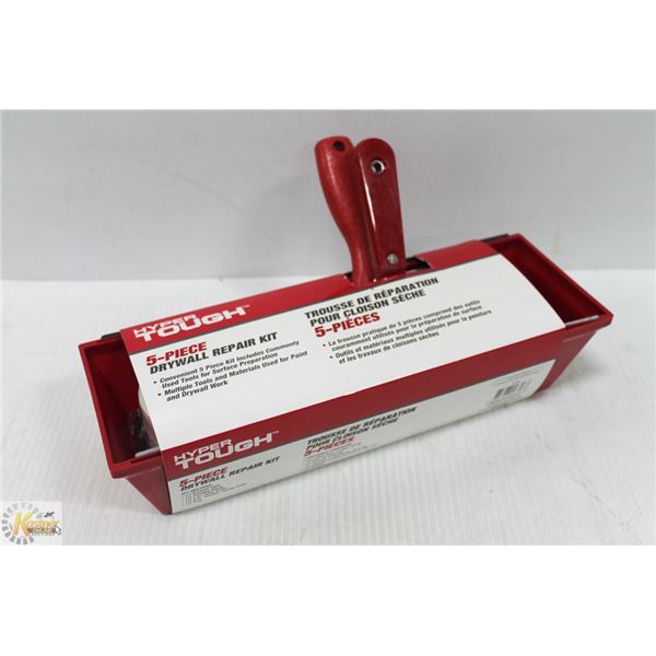 NEW HYPER TOUGH 5-PIECE DRYWALL REPAIR KIT