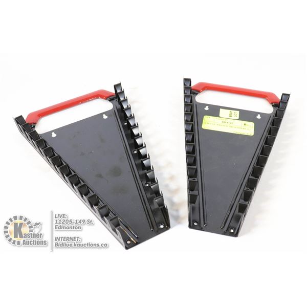 A SET OF WRENCH ORGANIZERS (2)