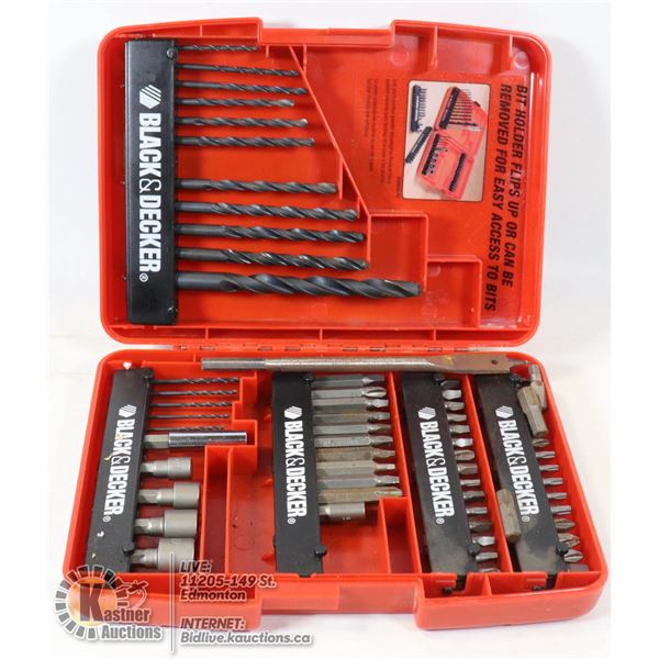 BLACK & DECKER DRILL BIT SET