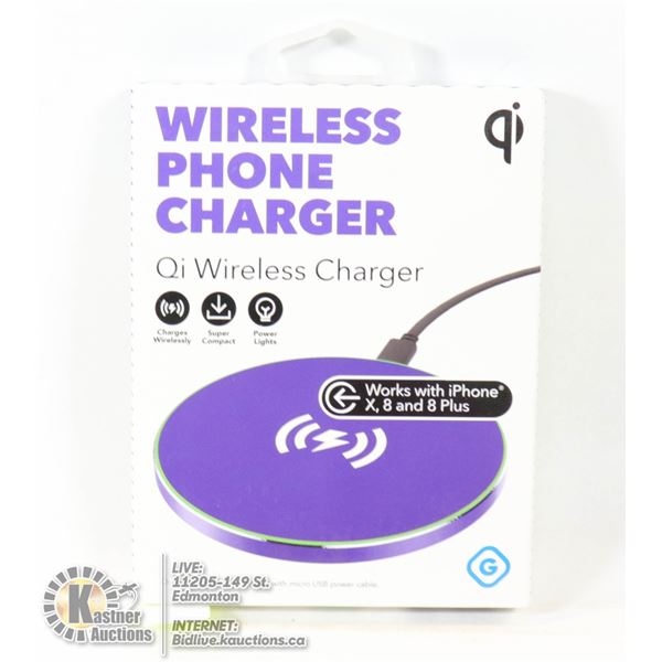 NEW GEMS WIRELESS QI PHONE CHARGER