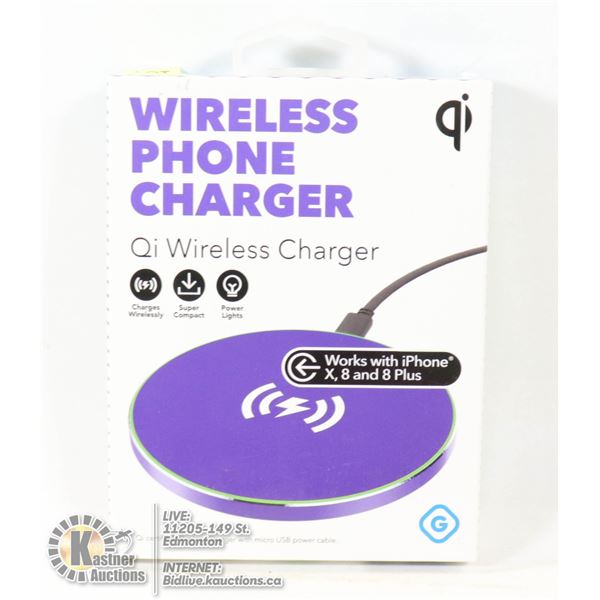 NEW GEMS WIRELESS QI PHONE CHARGER