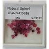 Image 1 : 17)  LOT OF 5.030 NATURAL RED SPINEL GEMSTONES.