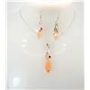 Image 1 : 22)  PEACH COLORED SWAROVSKI CRYSTAL