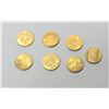 Image 1 : 20)  LOT OF 7 24CT GOLD PLATED ST. GAUDIN MINI