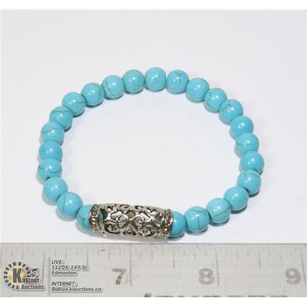 #300-TOURQUOISE BRACELET 735"/ 8mm
