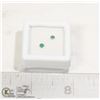 Image 1 : x2 GENUINE EMERALDS ROUND BRILLIANT GEM