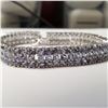 Image 1 : SILVER TANZANITE(10.6CT)  BRACELET