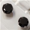 Image 2 : 10K WHITE GOLD BLACK MOISSANITE EARRINGS